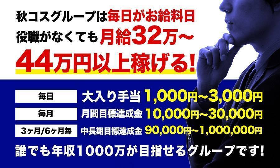 役職なしでも月３２万円以上可能！日ごと、月ごと、中長期ごとに給与アップのチャンス！毎日がお給料日！
